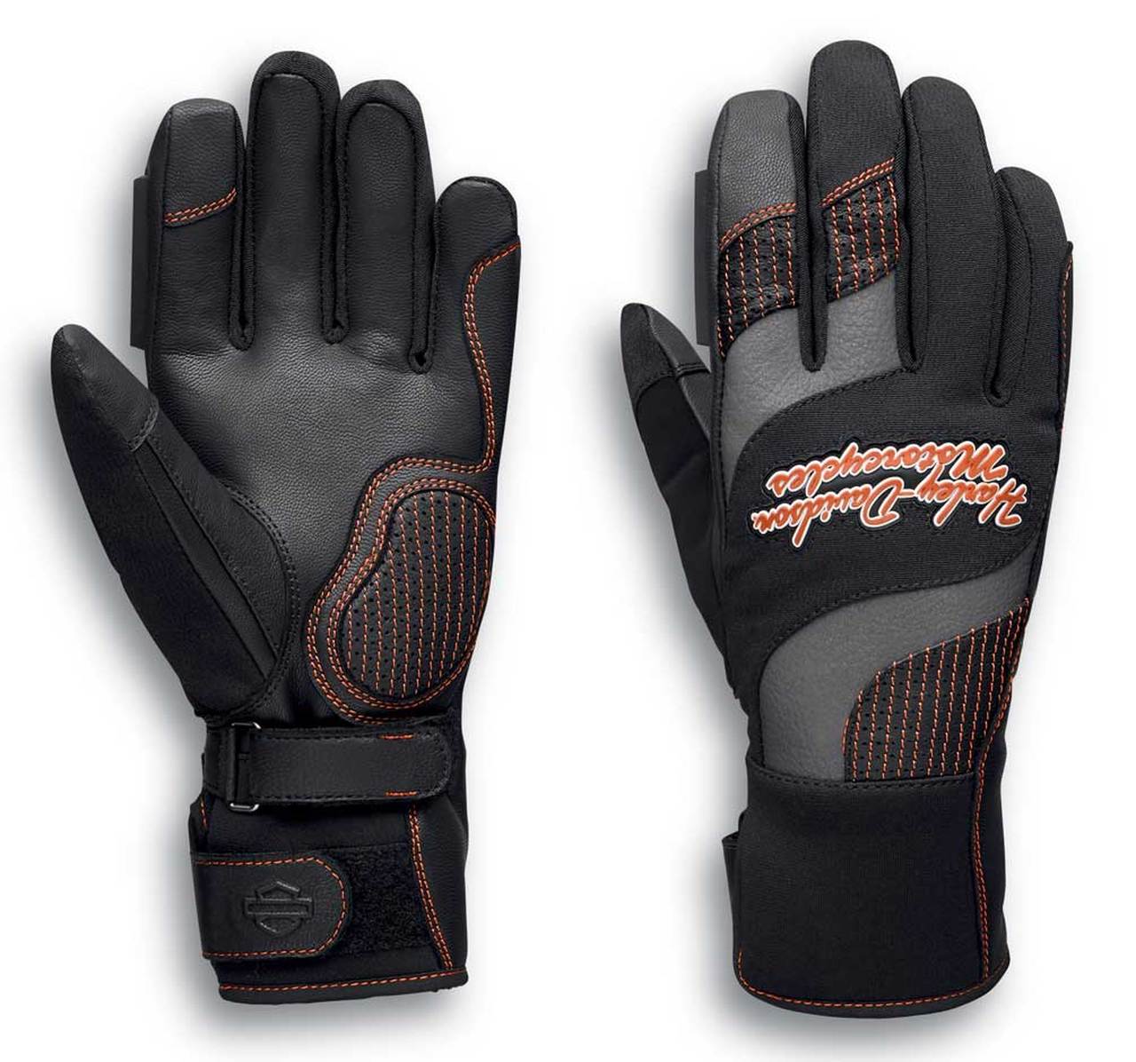 Harley-Davidson® Women's Vanocker Under Cuff Gauntlet Gloves, Black