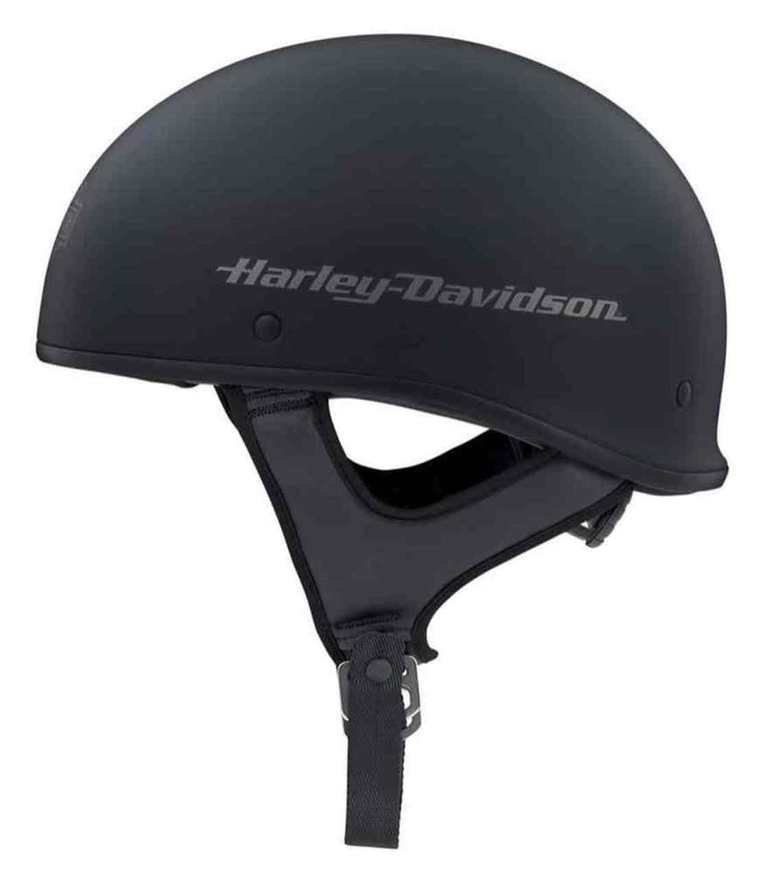 Harley-Davidson® Unisex Overdrive II Low Profile Half Helmet, Black