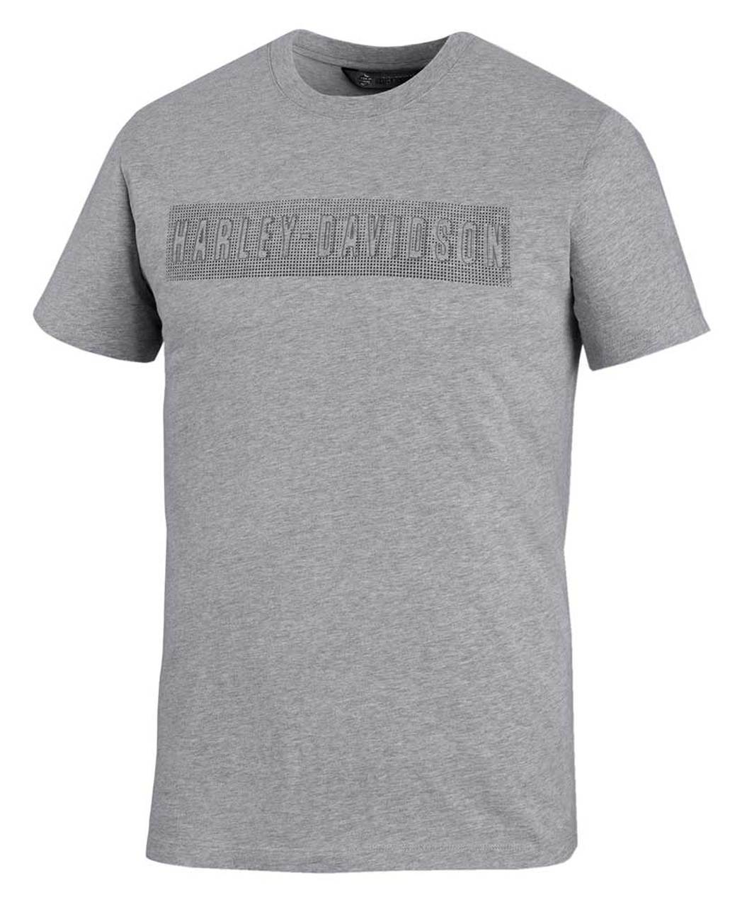 Harley-Davidson® Men’s Rubber Print Slim Fit Short Sleeve Tee – Gray