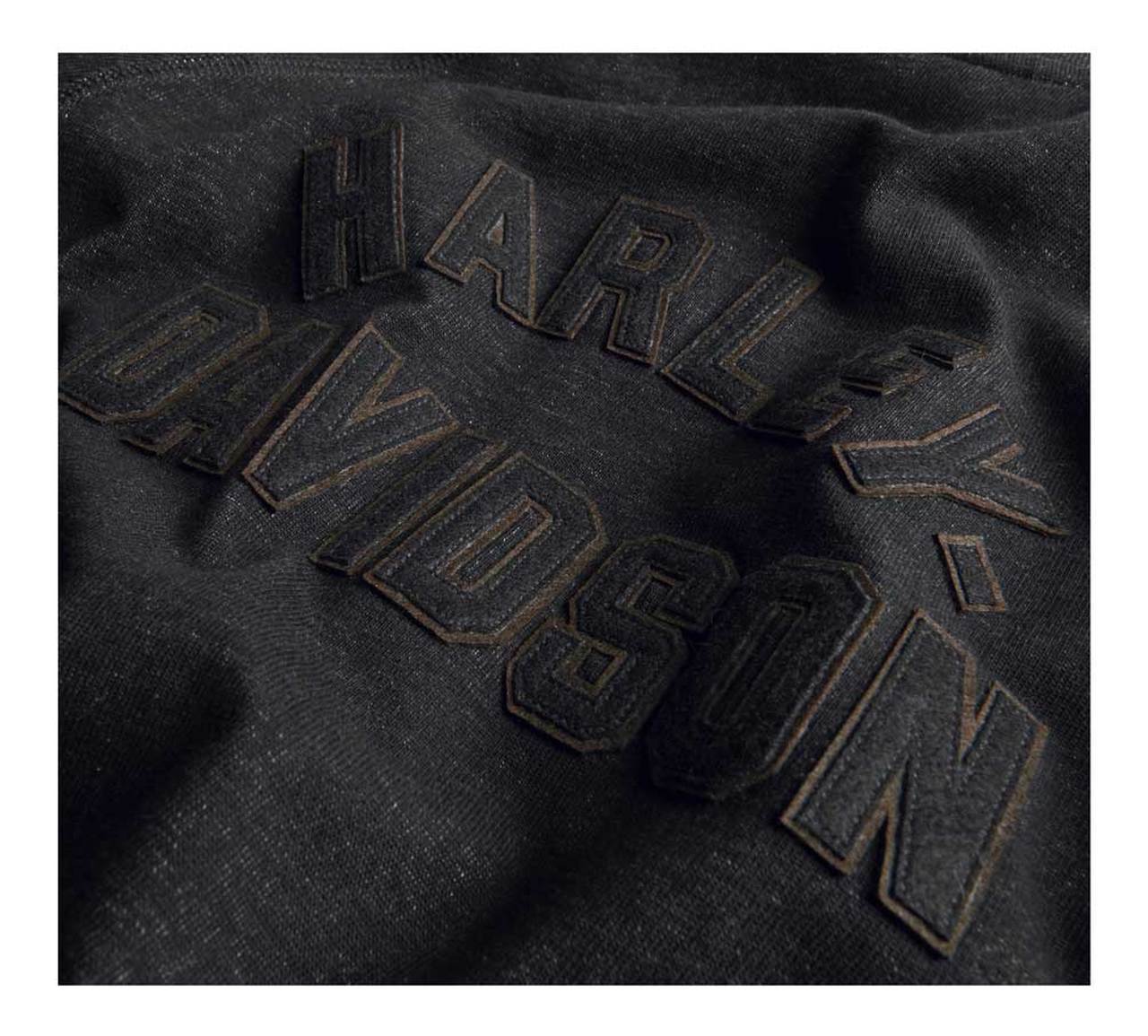 Harley-Davidson® Women’s Vintage Zip-Front Cardigan Sweater – Black