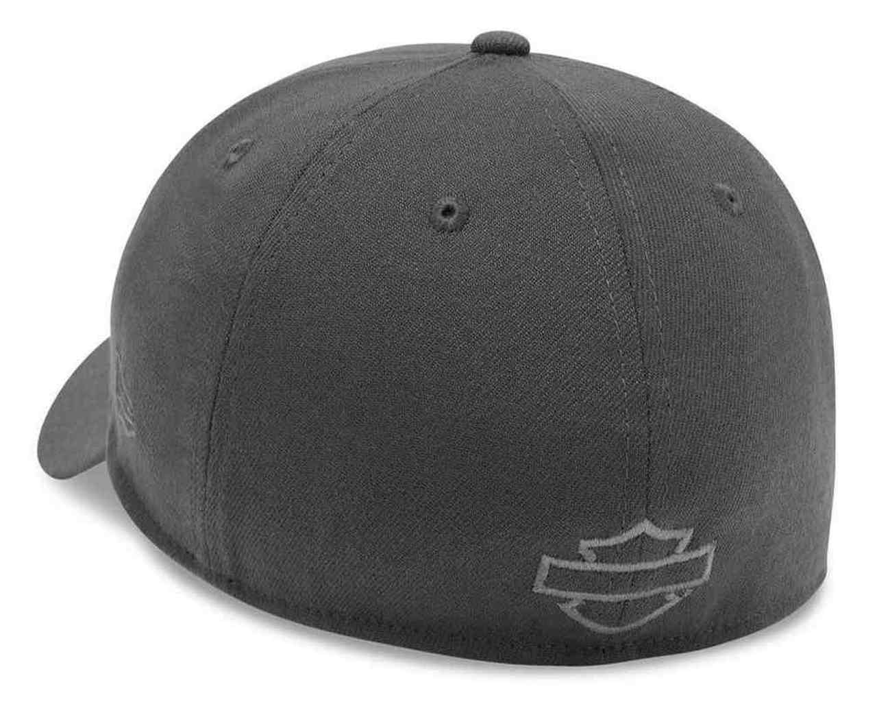 Harley-Davidson® Men’s Tonal B&S Logo 39THIRTY Baseball Cap, Gray