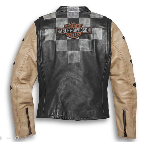 Harley Davidson Women’s Vintage Race-Inspired Leather Jacket