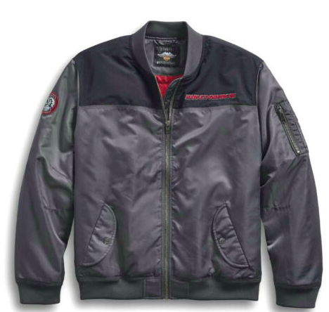Harley-Davidson® Men’s Ripstop-Accent Casual Bomber Jacket