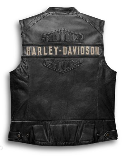 Harley Davidson Men’s Passing Link Leather Vest