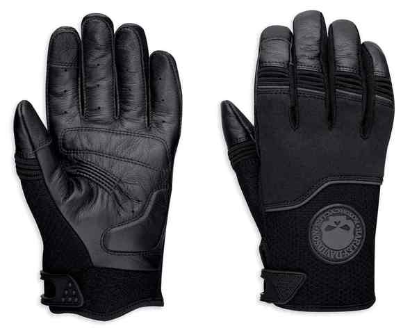 Harley-Davidson® Men's Newhall Mixed Media Full-Finger Gloves