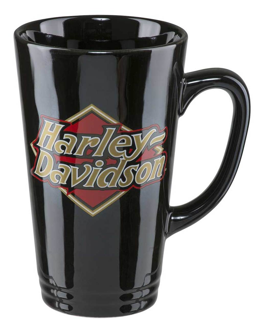 Harley-Davidson® Core H-D Logo Latte Mug, 16 oz. – Gloss Black