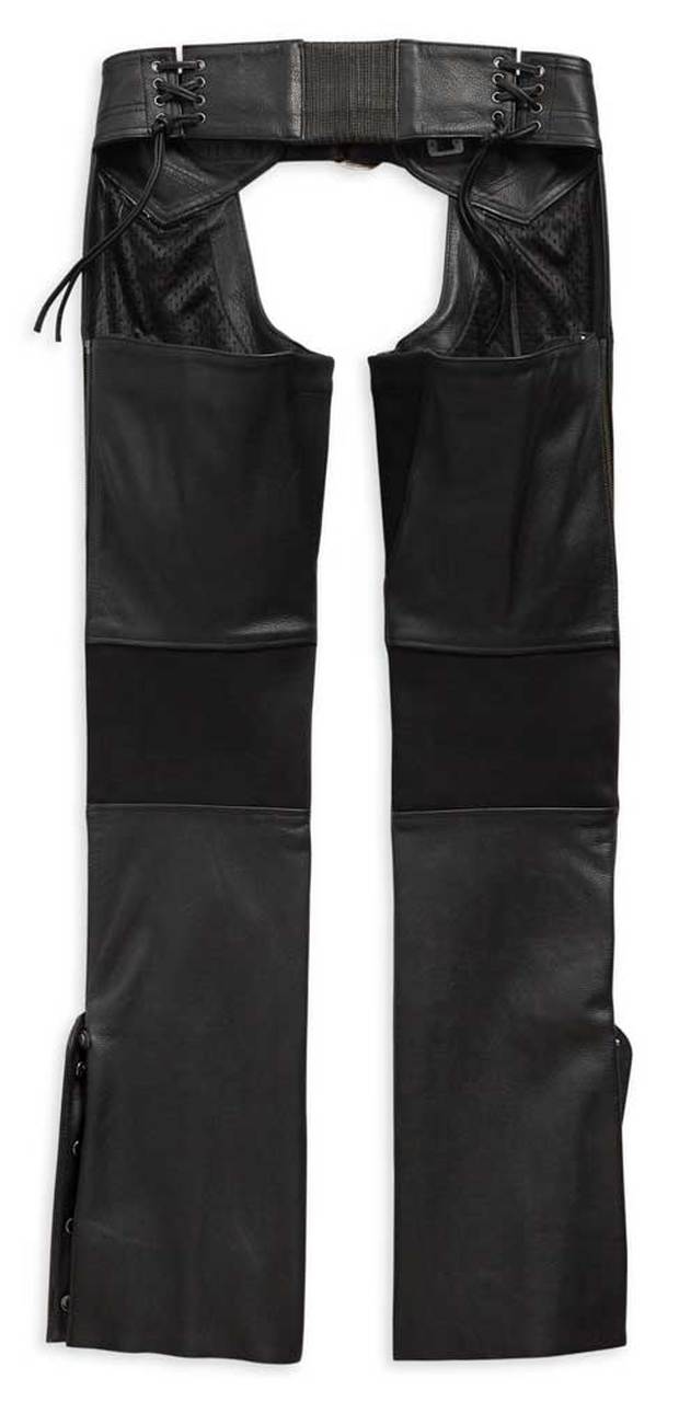 Harley-Davidson® Women’s Deluxe II Midweight Leather Chaps, Black