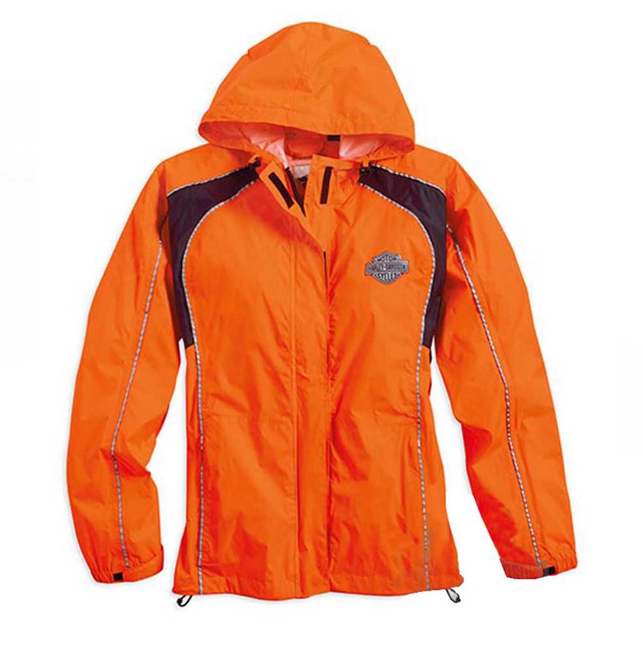 Harley-Davidson® Womens Hi-Vis Orange Rain Suit Waterproof Jacket/Pant