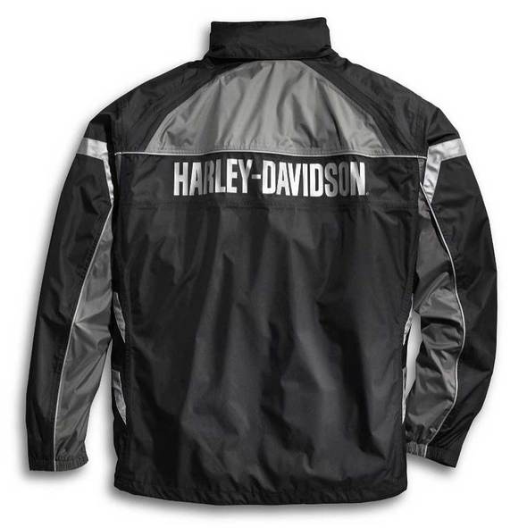 Harley-Davidson® Mens Rain Suit, Full Speed Winged B&S Reflective Suit