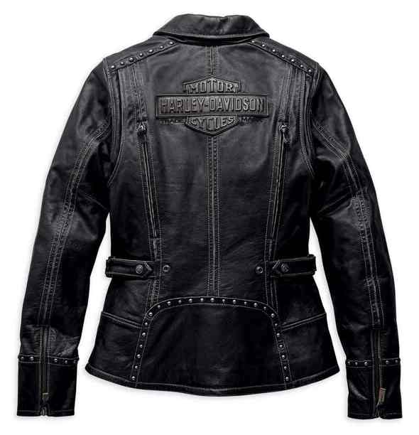 Harley-Davidson® Women’s Intrepidity Vented Leather Jacket, Black