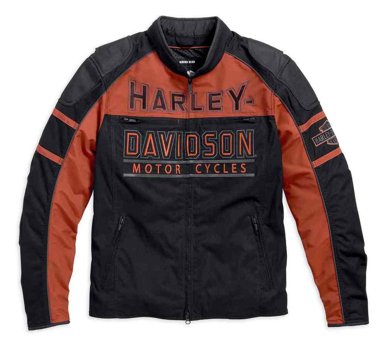Harley-Davidson® Men’s Gastone Colorblocked Riding Jacket, Black
