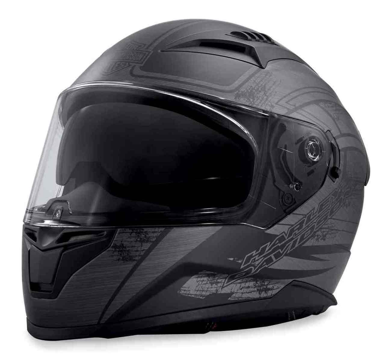 HARLEY DAVIDSON HELMET – METALLIC GRAPHIC FULLFACE – MATTE BLACK/GREY