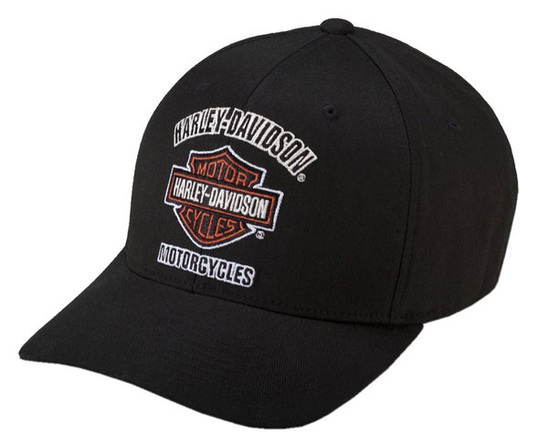 Harley-Davidson Men's b&s Eagle à encolure ras-du-cou à manches courtes T-shirt en coton noir, 