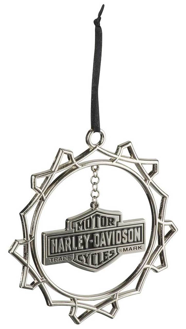 Harley-Davidson® Custom Trademark Bar & Shield Logo Zinc Ornament