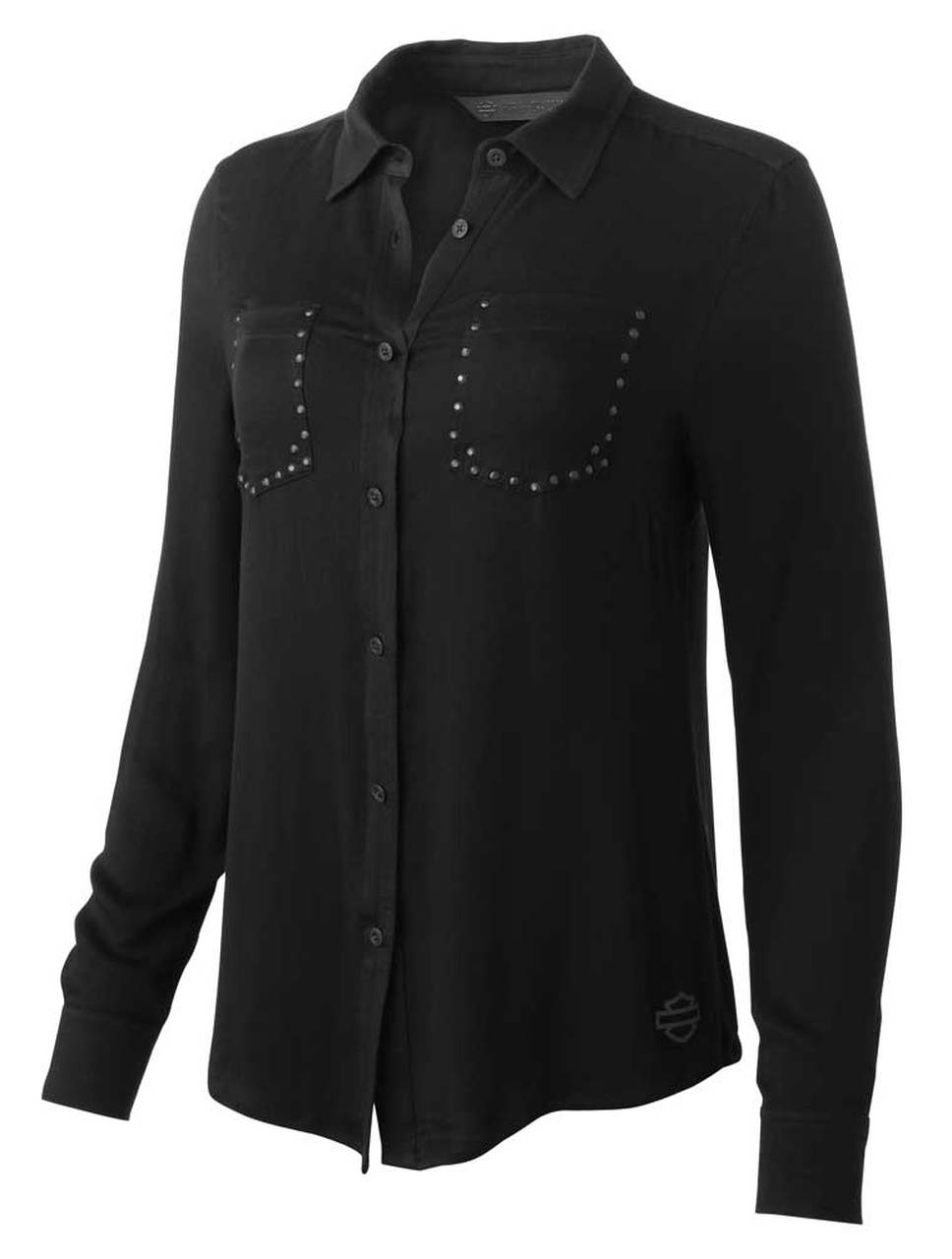 Harley-Davidson® Women's Stretch Rayon Long Sleeve Button Shirt