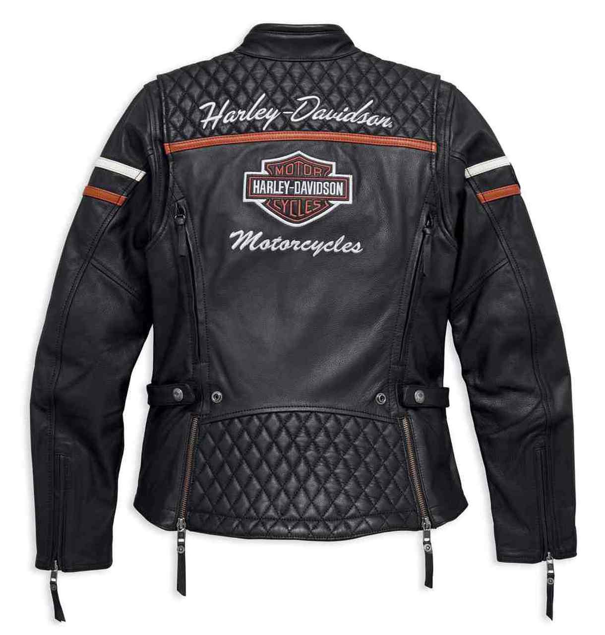 Harley-Davidson® Women’s Miss Enthusiast Triple Vent Leather Jacket