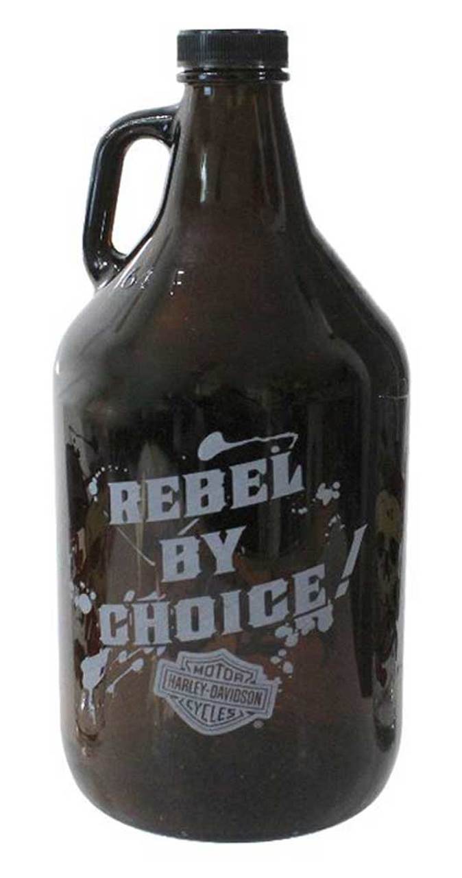 HarleyDavidson® Piston Skull Growler Set w/ Two 16 oz. Pint Glasses