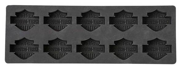 Harley-Davidson® Core Bar & Shield Silicone Ice Cube Tray, Black