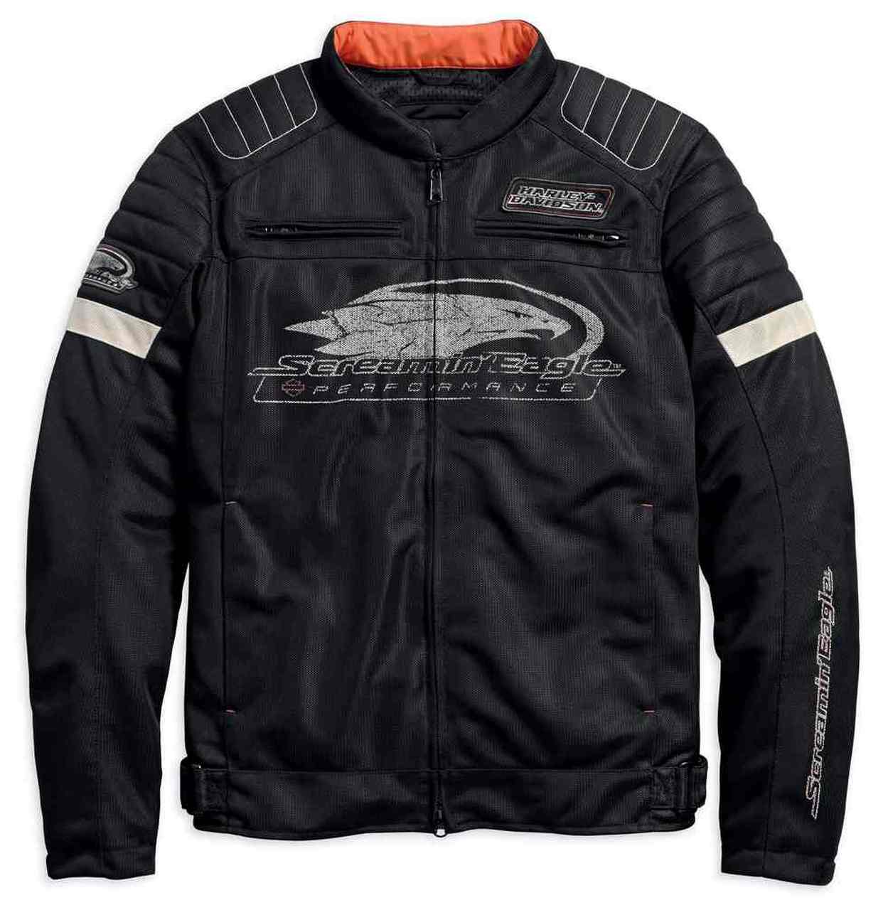 Harley-Davidson® Men’s Screamin’ Eagle Mesh Riding Jacket, Black