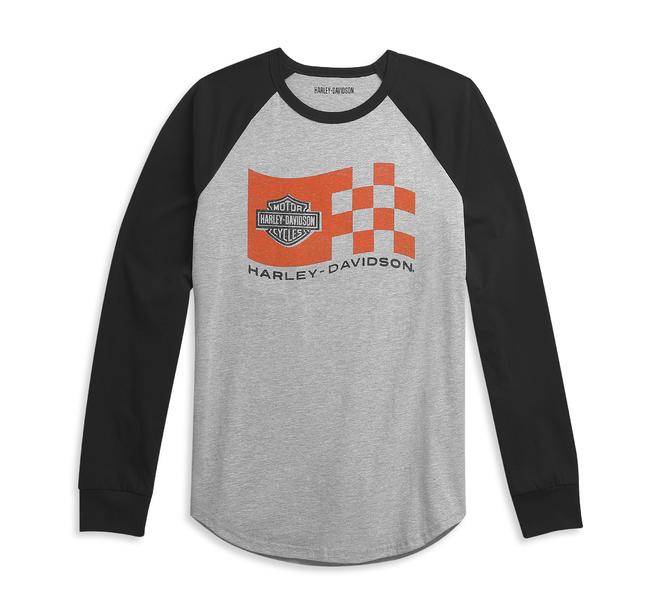 HARLEY DAVIDSON LOGO BASEBALL TEE