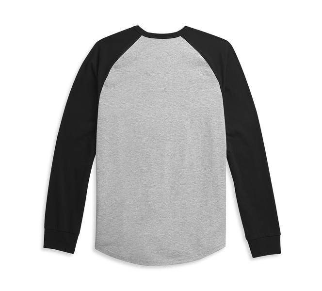 HARLEY DAVIDSON LOGO BASEBALL TEE
