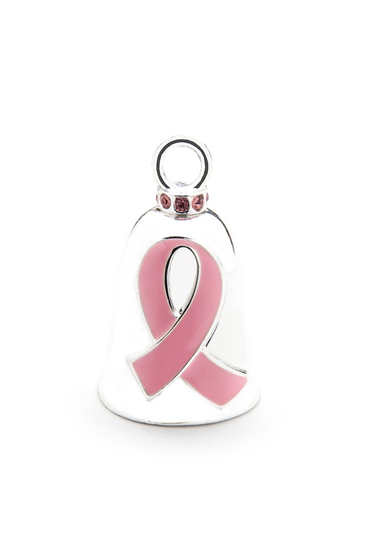 HARLEY DAVIDSON SILVER PLATED BELL RIDE BELIEVE CURE CANCER AWARENESS