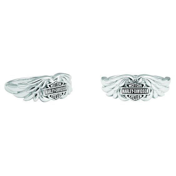 HARLEY DAVIDSON CLASSIC DOUBLE WING B&S RING