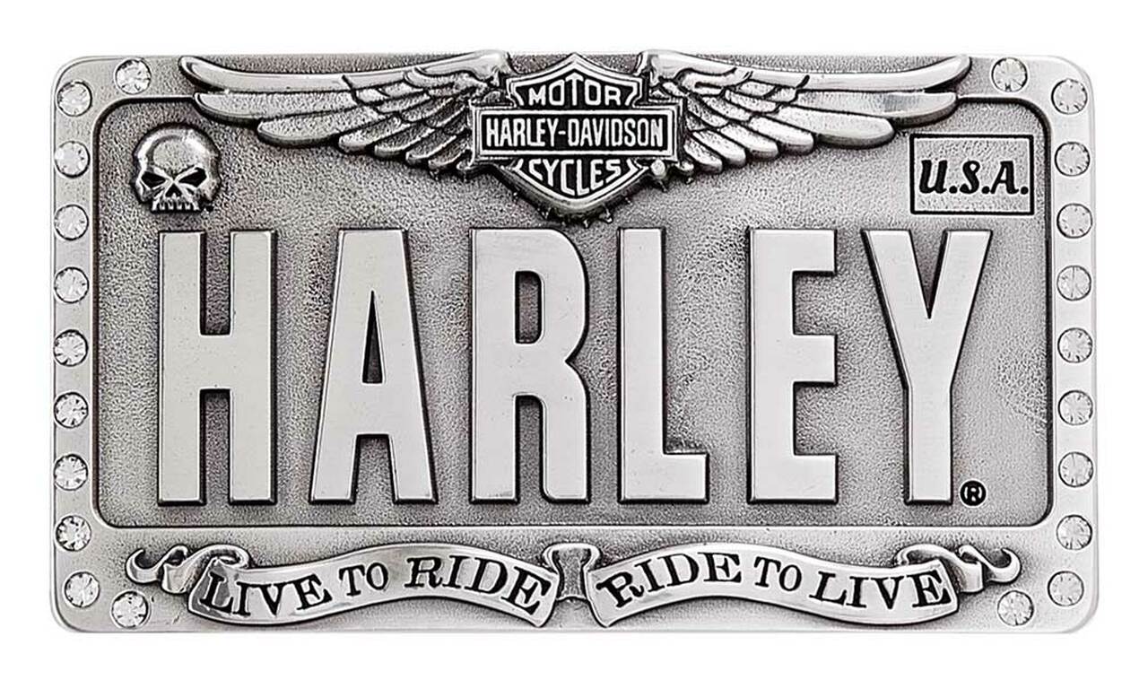 HARLEY DAVIDSON LICENSE PLATE BUCKLE