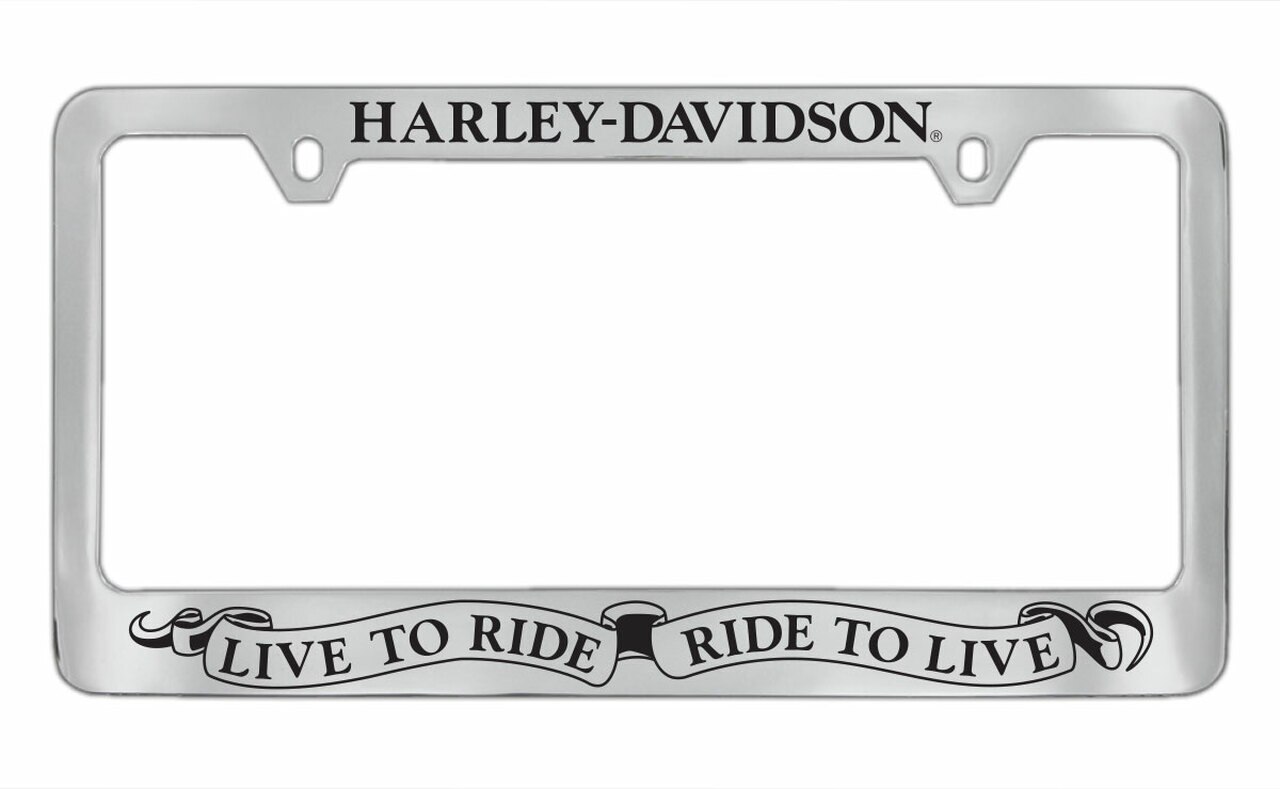 HARLEY DAVIDSON LIVE TO RIDE LICENSE FRAME