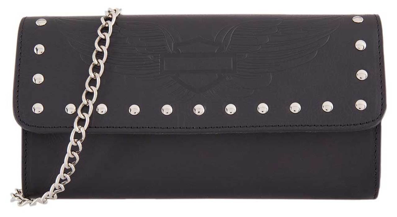 HARLEY DAVIDSON WING WOMEN WALLET ON A CHAIN
