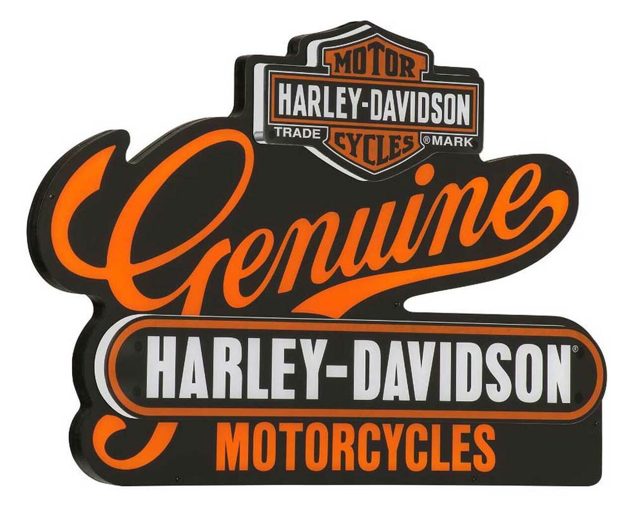 HARLEY DAVIDSON GENUINE MOTORCYCLES LED SIGN