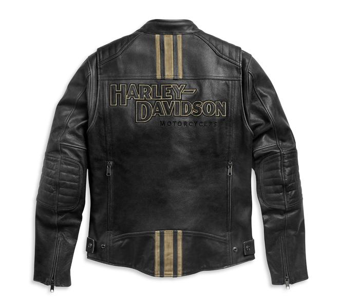 HARLEY DAVIDSON JACKET-TRIPLE VENT,LEATHER,BLACK