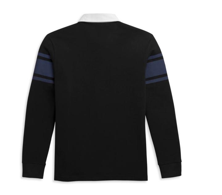 HARLEY-DAVIDSON® MEN’S H-D KNIT RUGBY LONG SLEEVE SHIRT