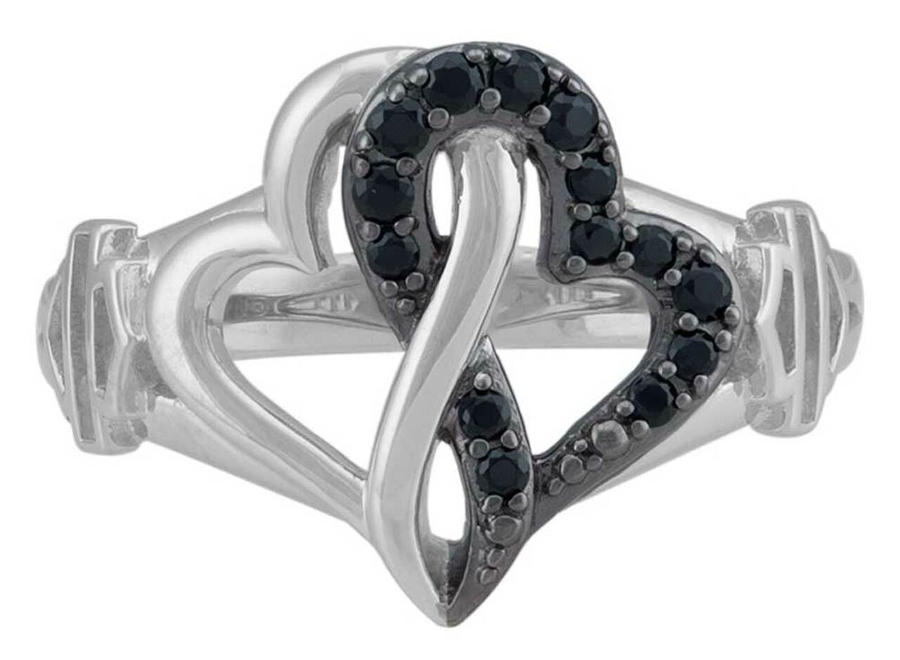 HARLEY DAVIDSON WHITE INFINITY HEARTS