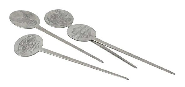 Harley-Davidson® Stainless Cocktail Picks, 4-Piece Set, 4 Designs