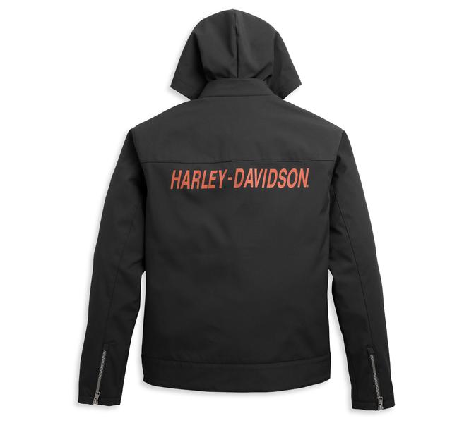 HARLEY DAVIDSON JACKET-STRIPE,WOVEN,BLACK