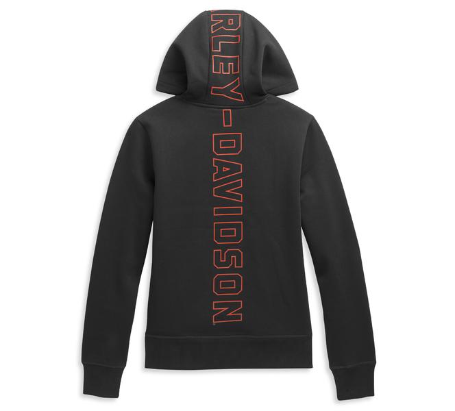 HARLEY DAVIDSON Women’s Pullover Sweater Vertical Hoodie