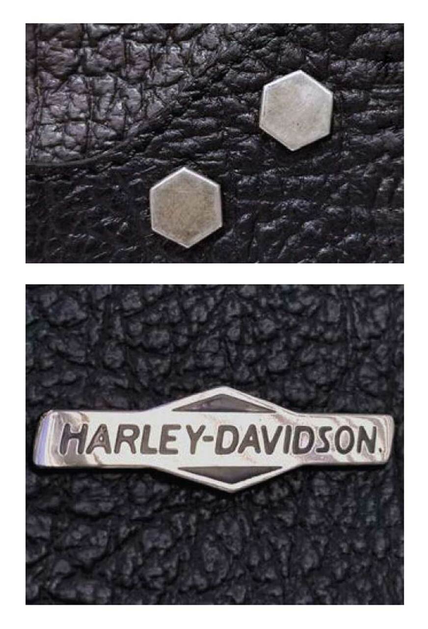 HARLEY-DAVIDSON® WOMEN’S MEDALLION ZIP-IT LEATHER HOBO PURSE, BLACK