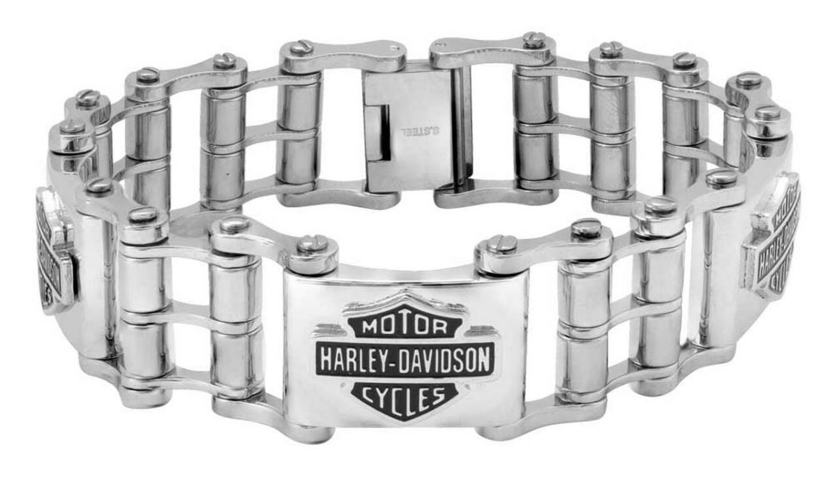 HARLEY DAVIDSON STEEL BIKE CHAIN B&S BRACELET HarleyDavidson Rimouski