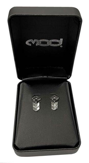 HARLEY DAVIDSON INSIGNIA POST DROP EARRINGS