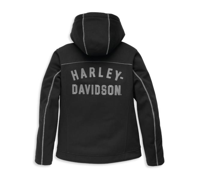 HARLEY DAVIDSON HOODIE-DEFLECTOR,TEXTILE,RIDING,BLACK