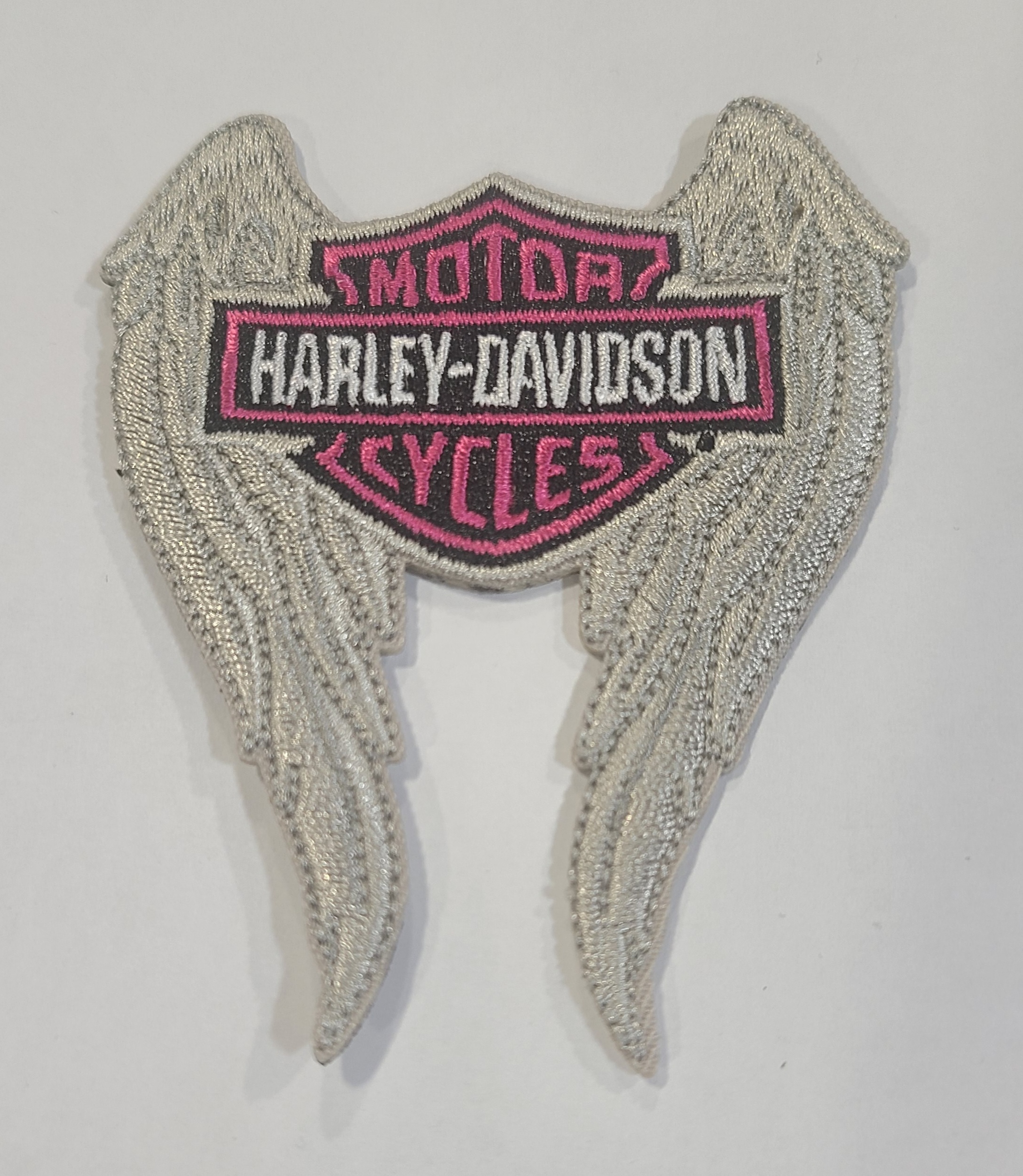 HARLEY DAVIDSON PATCH 3” H-D PINK B&S WINGS