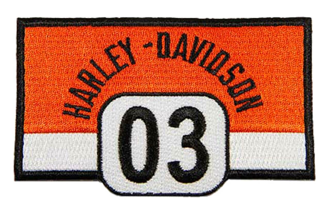 HARLEY-DAVIDSON® 4″ EMBROIDERED BOLD ’03 H-D EMBLEM