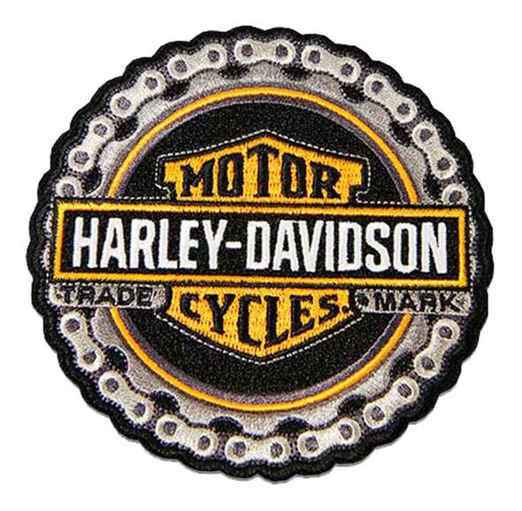 HARLEY DAVIDSON PATCH 4” H-D STOCK CHAIN TRADEMARK PATCH