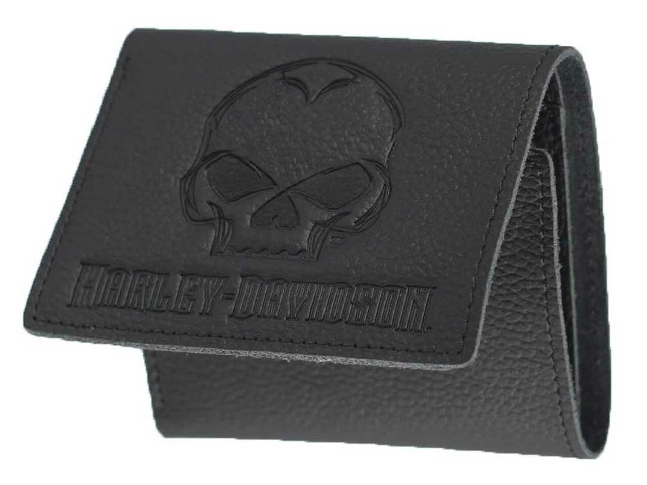 HARLEY DAVIDSON SKULL EMBOSSED TRIFOLD