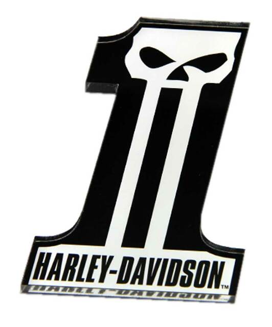 HARLEY DAVIDSON MAGNET 3.25” H-D LONG TOOTH ACRYLIC
