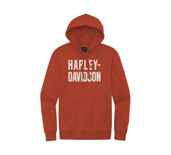 HARLEY DAVIDSON MEN’S HALLMARK FOUNDATION HOODIE,ORANGE