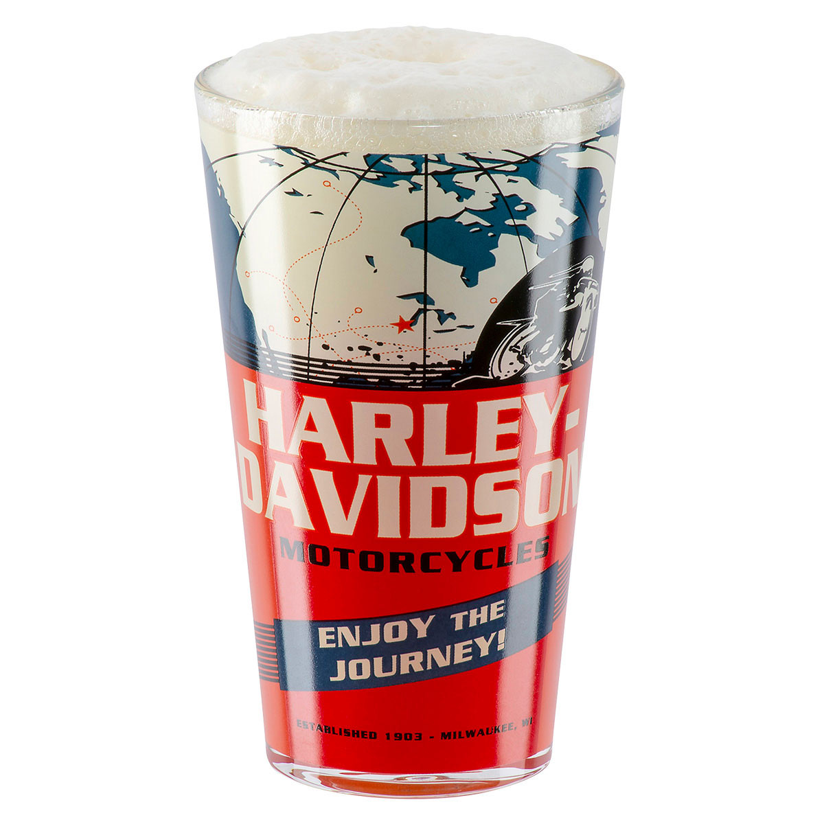 HARLEY DAVIDSON VINTAGE POSTER PINT GLASS SET