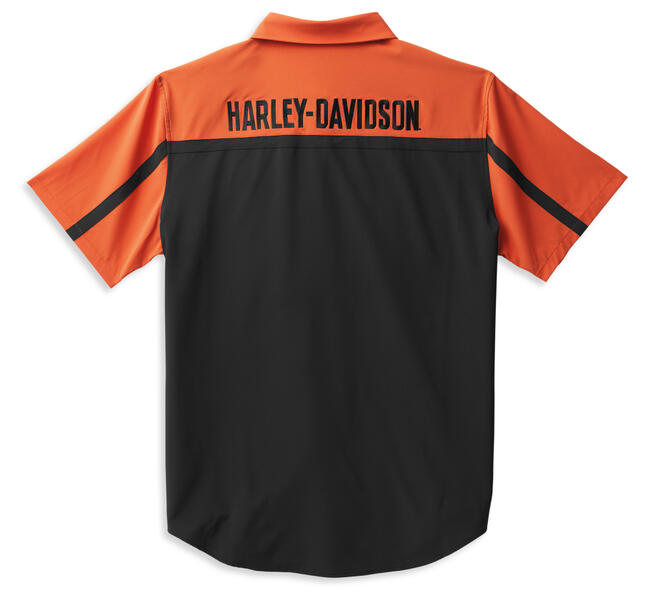 HARLEY DAVIDSON SHIRT-WOVEN,BLACK