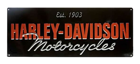 HARLEY DAVIDSON  MOTORCYCLES SIGN